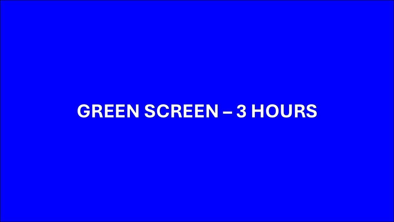 🔵 Blue Screen – 3 Hours – No Sound – Calming Blue Background for Relaxation