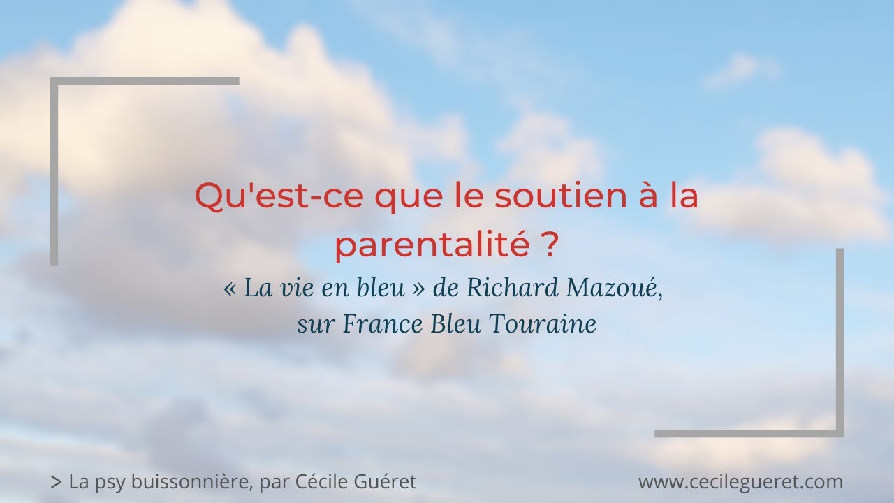 Qu'est ce que le soutien &agrave; la parentalit&eacute; ? (France Bleu Touraine) - Audio