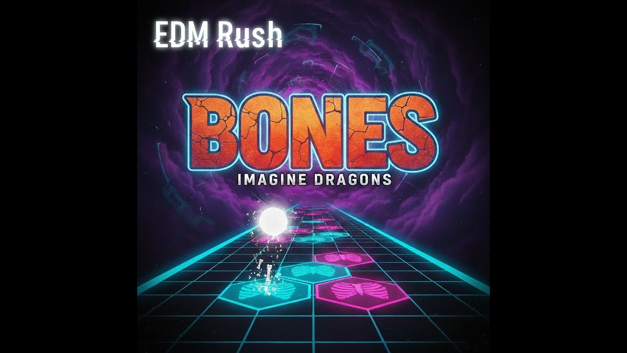 BONES- EDM RUSH | TILES HOP GAME | #edit #edm #entertainment #game