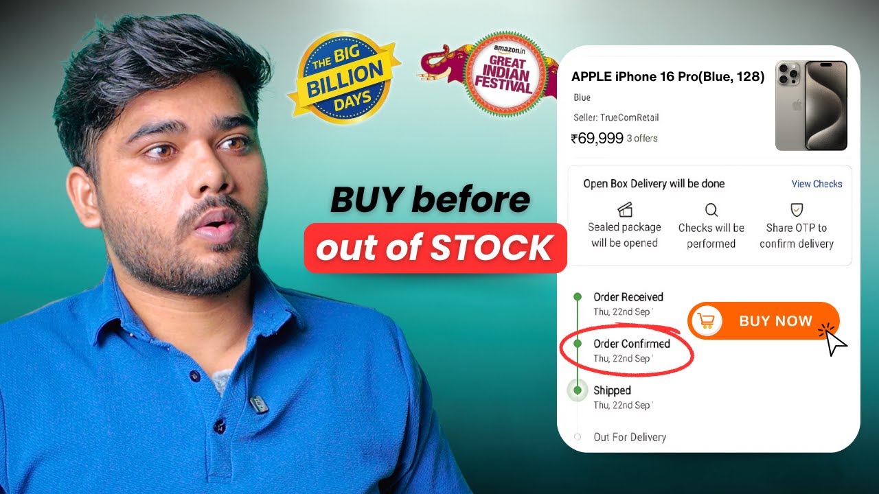 How to Buy iPhone Before Out of stock in Big Billons Day sale 2025.