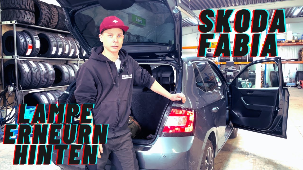 Rückleuchte Skoda Fabia ausbauen und Lampen hinten wechseln
