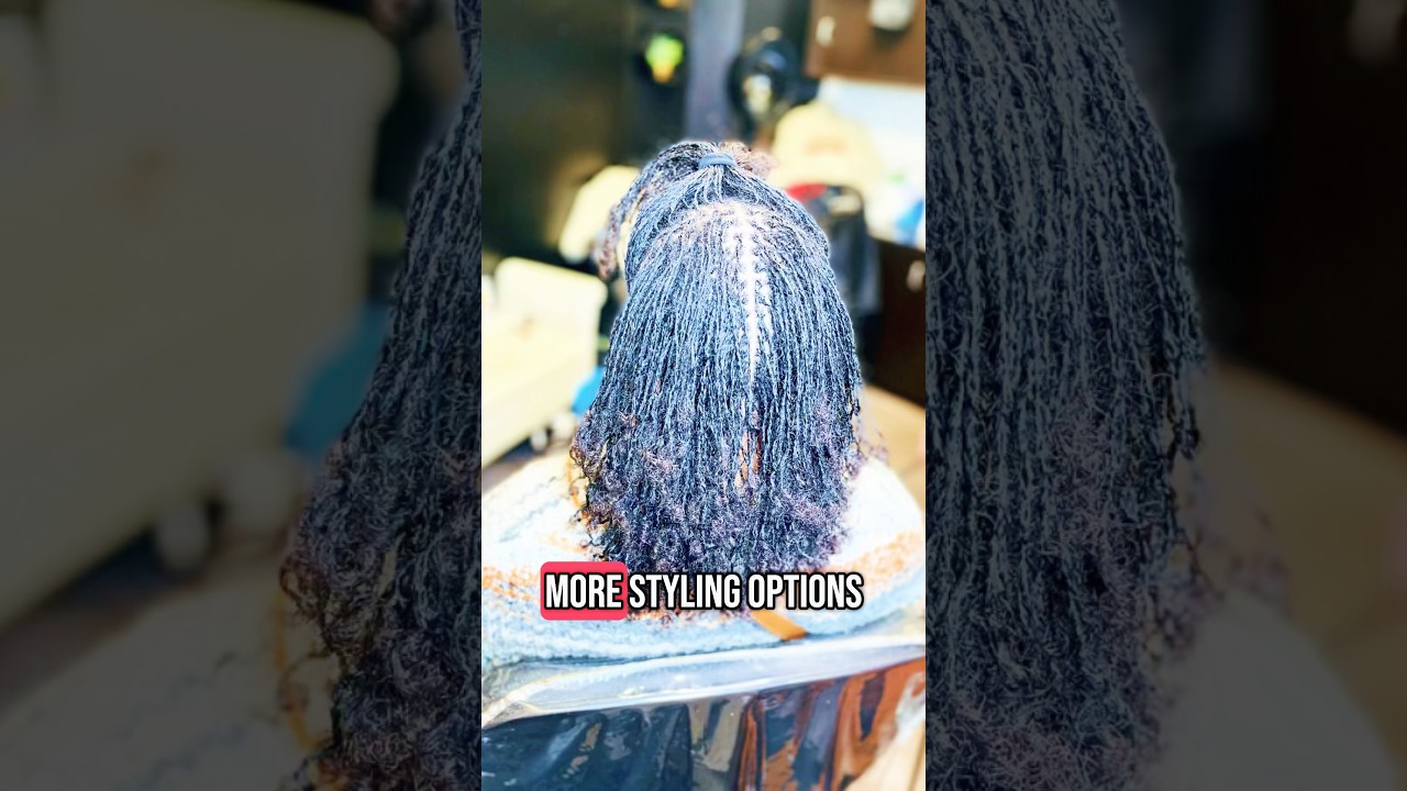 Microlocs Installation #locstyles #womenwithlocs #locs #sisterlocks #microlocs