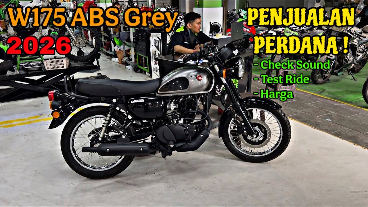 TERJUAL PERDANA ! W175 ABS Grey 2026. Check Sound dan Info Harga.