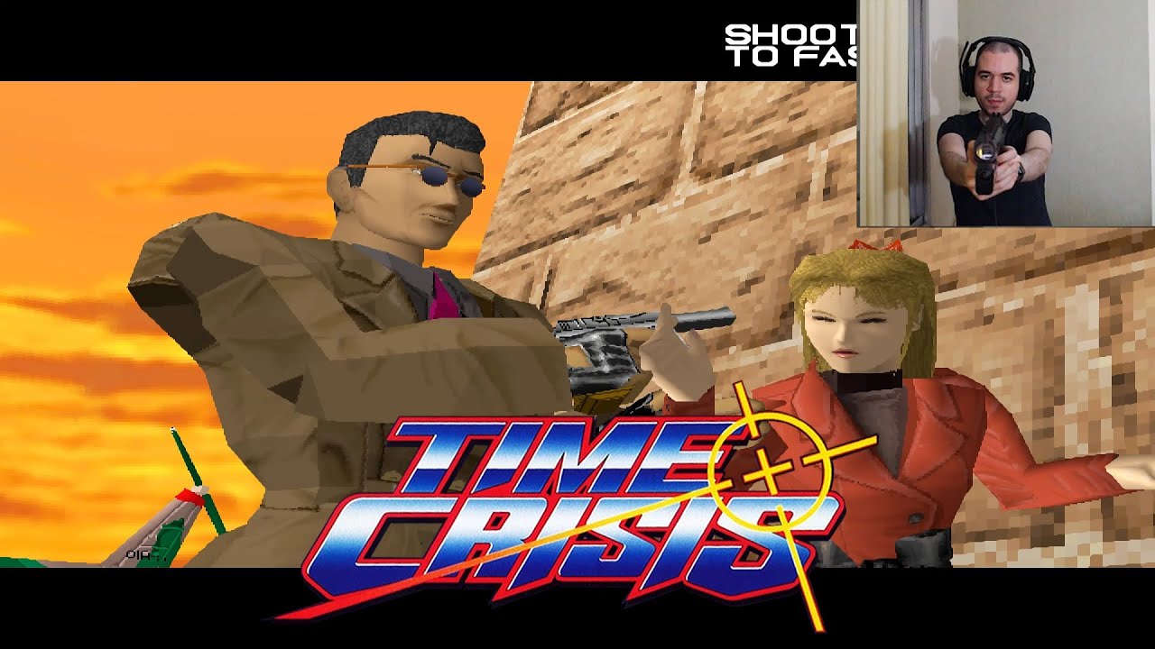 Time Crisis 1 Arcade Playthrough with Sinden Lightgun