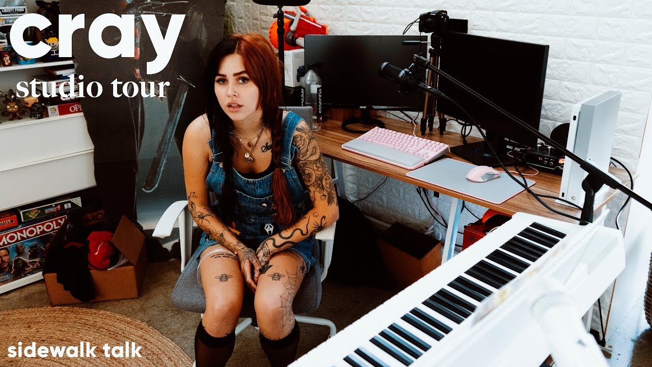CRAY STUDIO TOUR + MUSIC- opening up about breakup, EP inspiration, live show