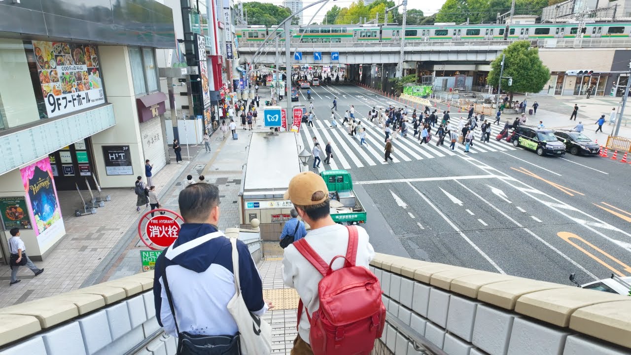 Walk From Ueno to Akihabara 4K HDR