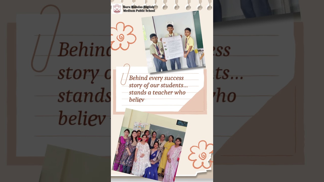 Guru Ramdas English Medium Public School | Honouring Teachers&rsquo; Hard Work #englishmediumschool