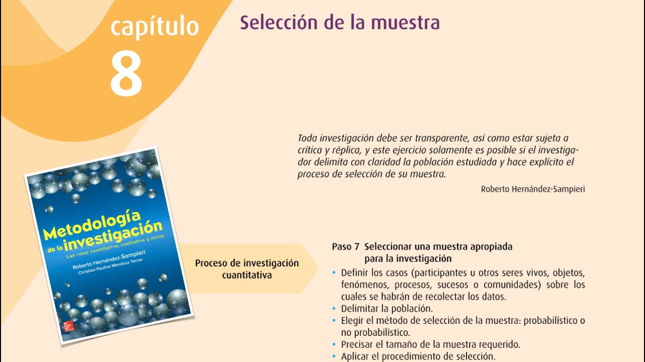 Metodología de la investigación (Capítulo 8)