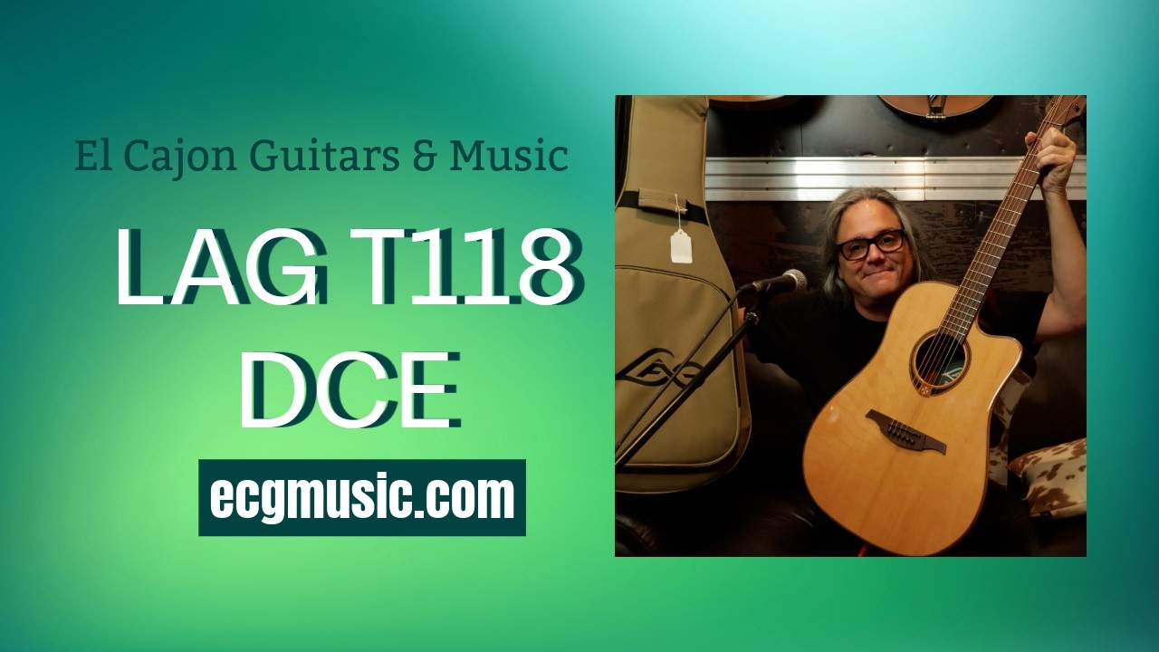 LAG T118DCE Demo | Solid Cedar Dreadnought Cutaway Electro-Acoustic Guitar
