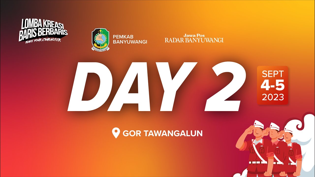 🔴 LOMBA KREASI BARIS BERBARIS ANTAR PELAJAR SE-BANYUWANGI #day2 #livestream
