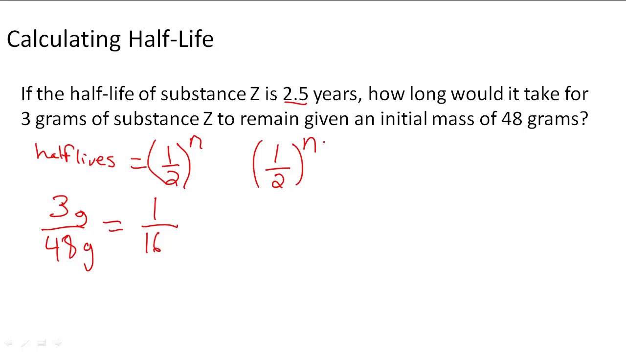 Calculating Half-Life