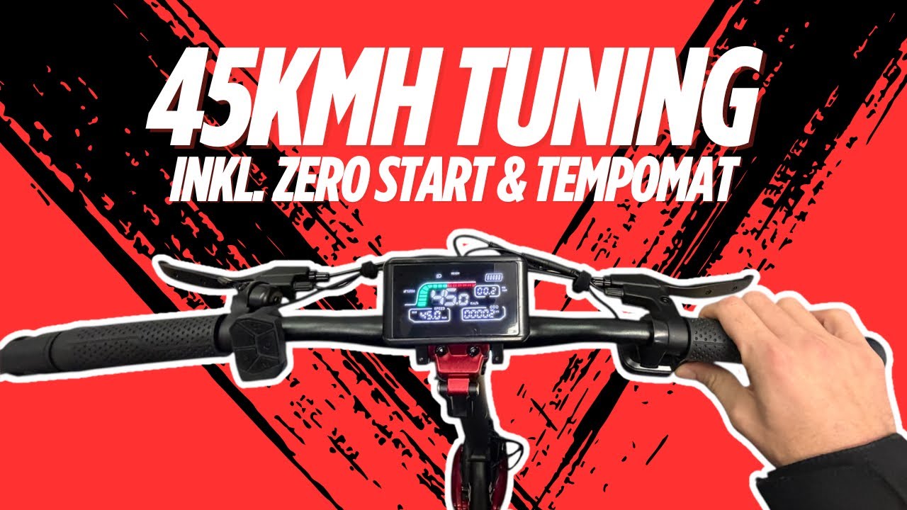 45kmh E-Scooter Tuning inkl. Zero Start & Tempomat- Iscooter T8