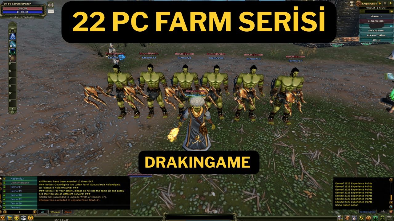 22 PC FARM SERİSİ | G&uuml;n # 3 4  | #DrakinGame #CorumluPazar