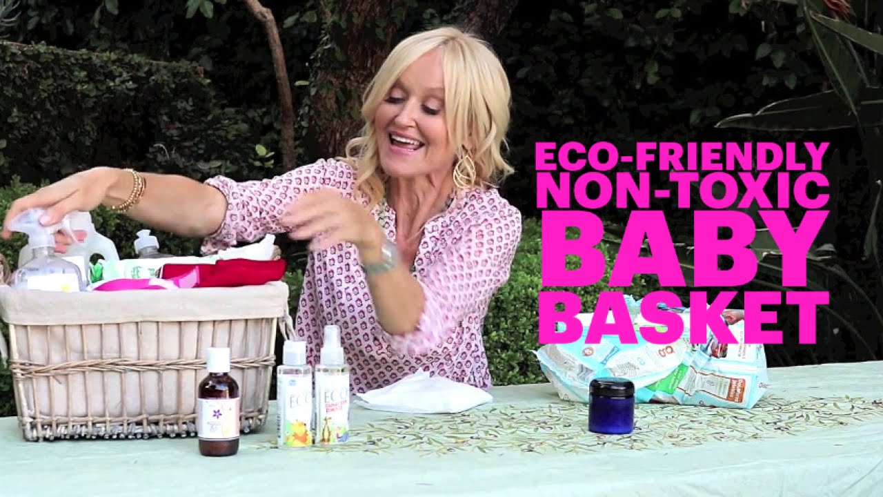 How To Make an Eco-Friendly, Non-Toxic Baby Basket | Healthy, Green Baby Shower Gift Ideas