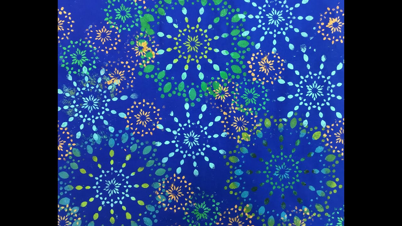 Fabric Painting 101 Video 3 Starburst on Blue