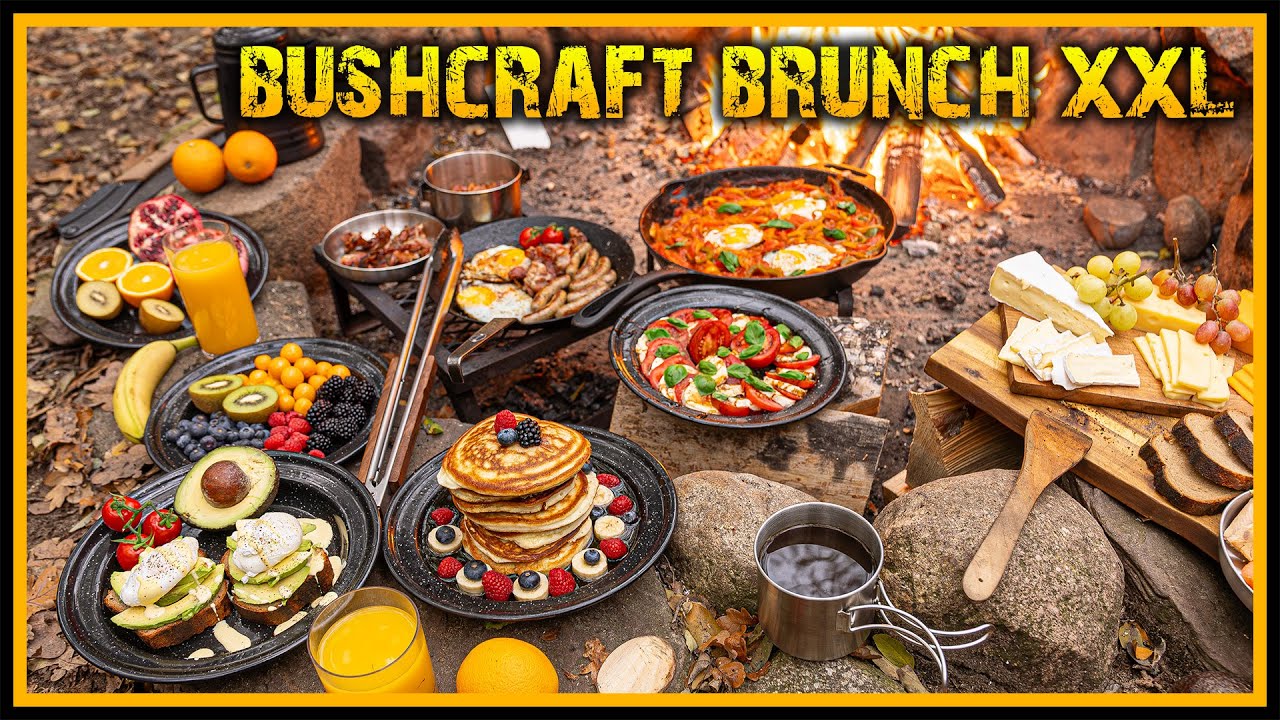 🔥 Bushcraft Brunch XXL 🍳 - Kochen im Wald f&uuml;r die besten Menschen - Outdoor Cooking