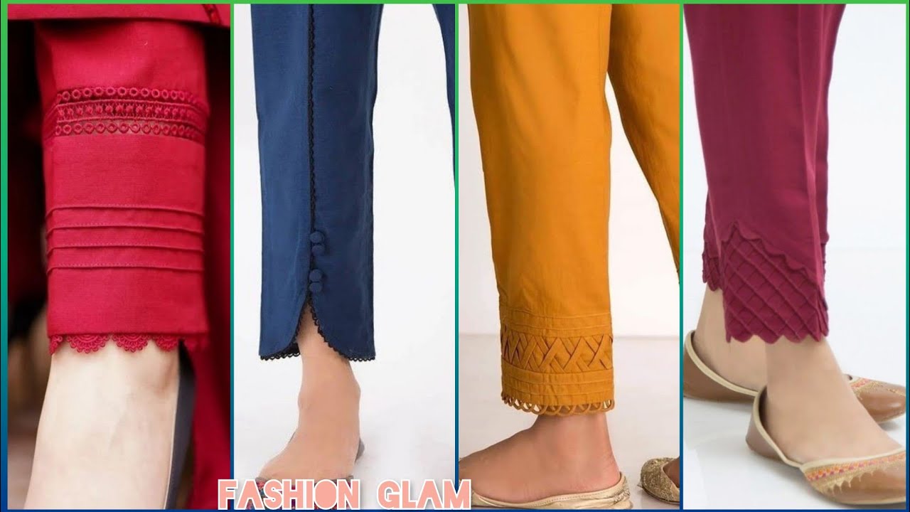 latest Casual Wear Ladies Capri Pants & Trousers Designs Ideas 2022/pintex & Pleated Wide Leg Pants