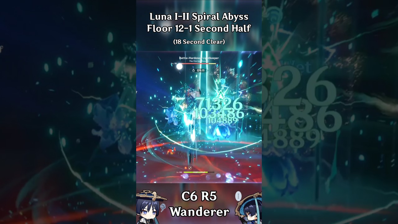 C6 R5 Wanderer Luna I-II Spiral Abyss 12-1 Second Half (6.0-6.1)