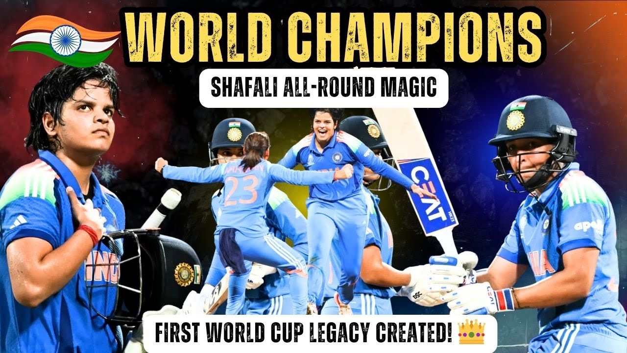 HISTORY MADE! 🏆 India Wins First Women's World Cup 2025 | IND Beats SA | Shafali & Deepti Shine
