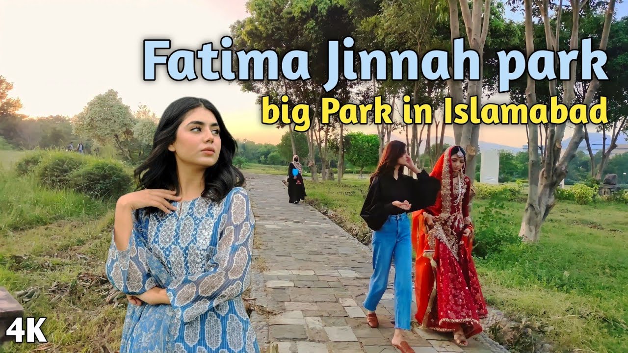 walking in Fatima Jinnah park F - 9 Pakistan Islamabad 2022 (4K)