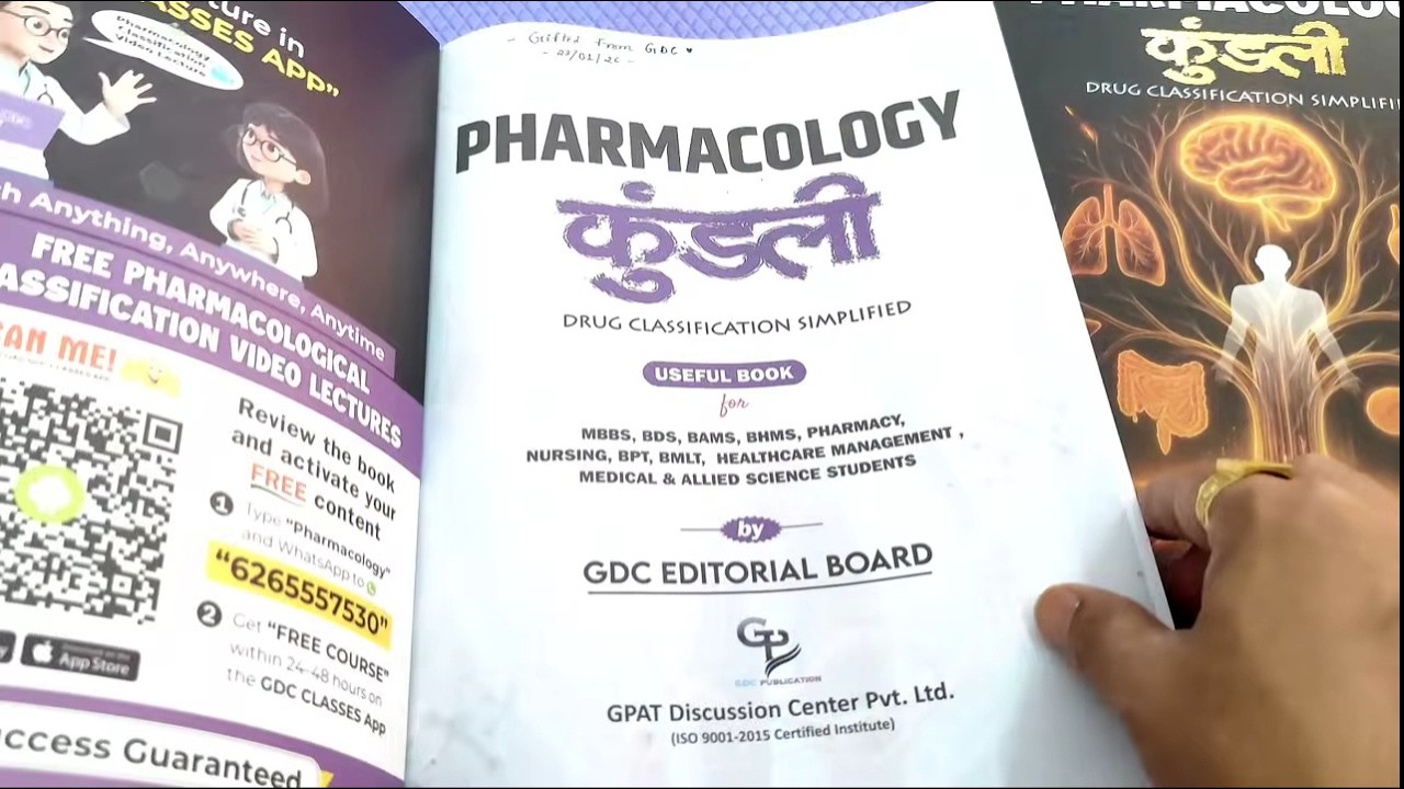 Pharmacology 'Kundli' Book Review | Drug Classification with Flow Charts, Diagrams, Mnemonics | GDC