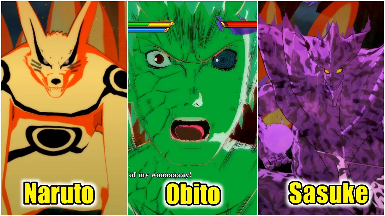 Naruto and Sasuke vs Obito Full Fight | Naruto x Boruto Ultimate Ninja Storm Connections