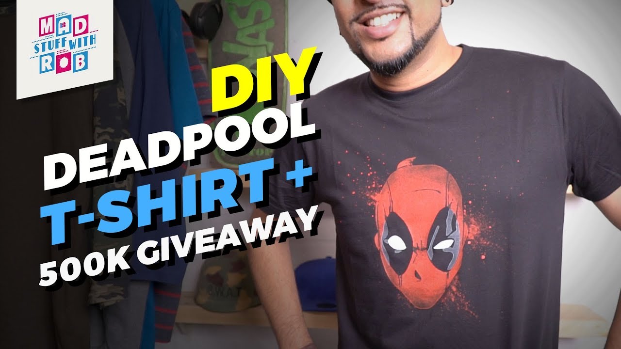 DIY DEADPOOL T-SHIRT + 500K GIVEAWAY