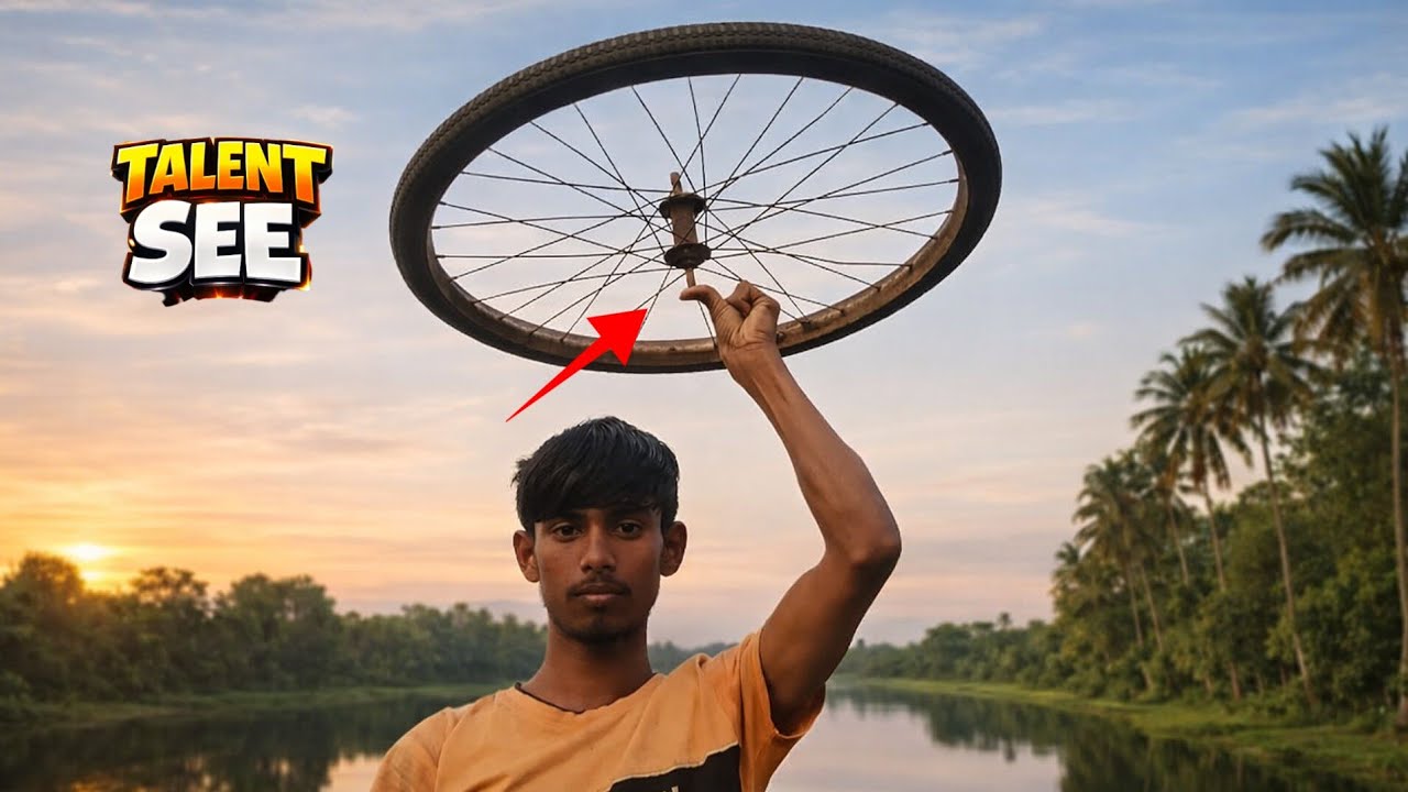 হাতে সাইকেলের চাকা ঘোরানো সম্ভব One Hand Bicycle Wheel Spi | Super Power Challenge