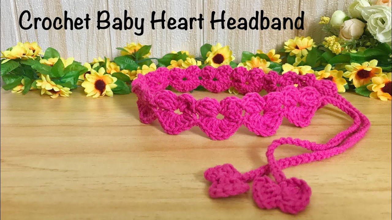Baby Heart Headband | Crochet Tutorial