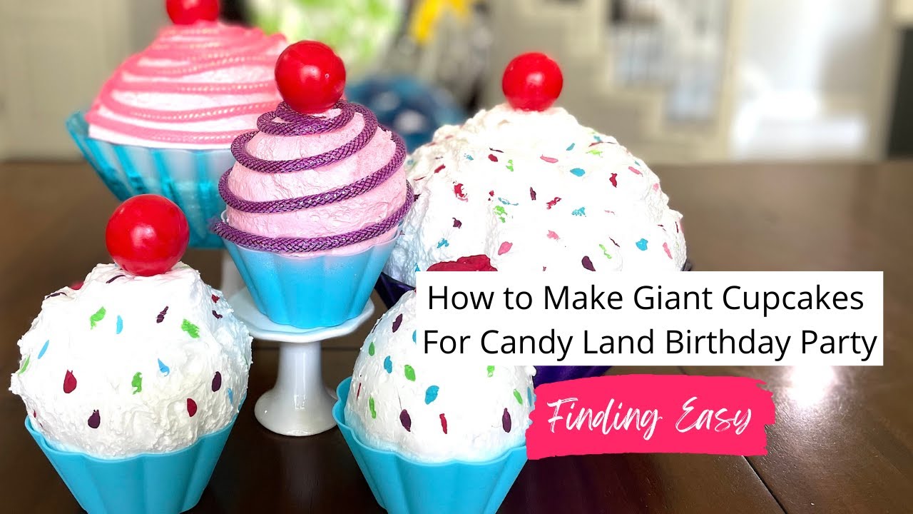 Cupcakes Decoration for Candy Land Birthday Party