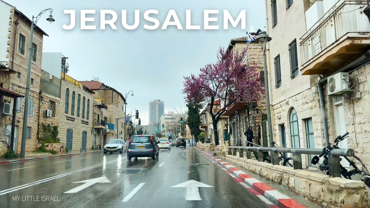 Поездка по Иерусалиму в дождливый весенний день • Израиль 🇮🇱