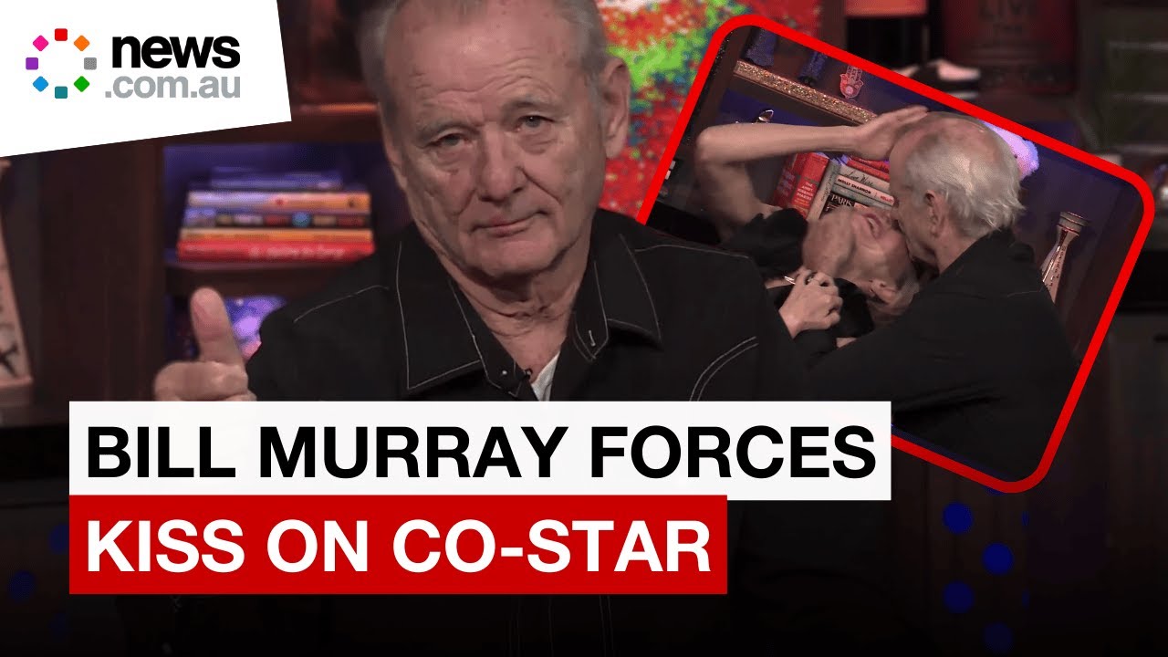 Bill Murray forcibly kisses Naomi Watts mid-interview