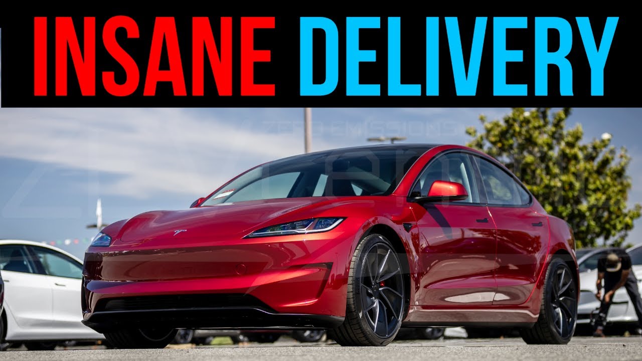 ZEVcentric's ULTRA RED INSANE MODEL 3 PERFORMANCE DELIVERY!!!!