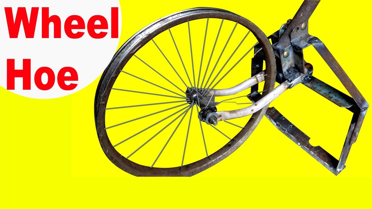 My Best Homemade Wheel Hoe! How to make a wheel hoe