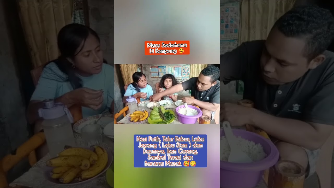 Menu Sederhana di Kampung Dingin 🥰 Lalapan Labu Siam, Telur Rebus, Ikan Goreng dan Kawan-kawan 🥰😋