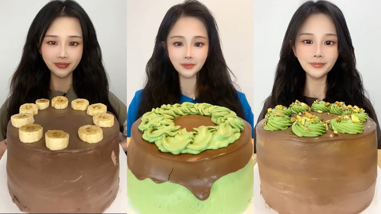 Eating Most Delicious Creamy Cake 🍰 ( soft chewy sounds ) 크림 케이크 먹방  MUKBANG Satisfying