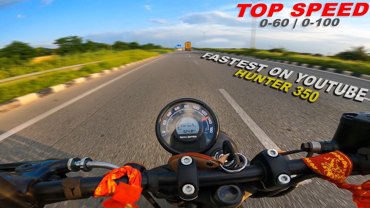 2022 Royal Enfield HUNTER 350 : Top Speed | 0 to 60 | 0 to 100 || 1st to 5th all Gears Top Speed 🔥🔥
