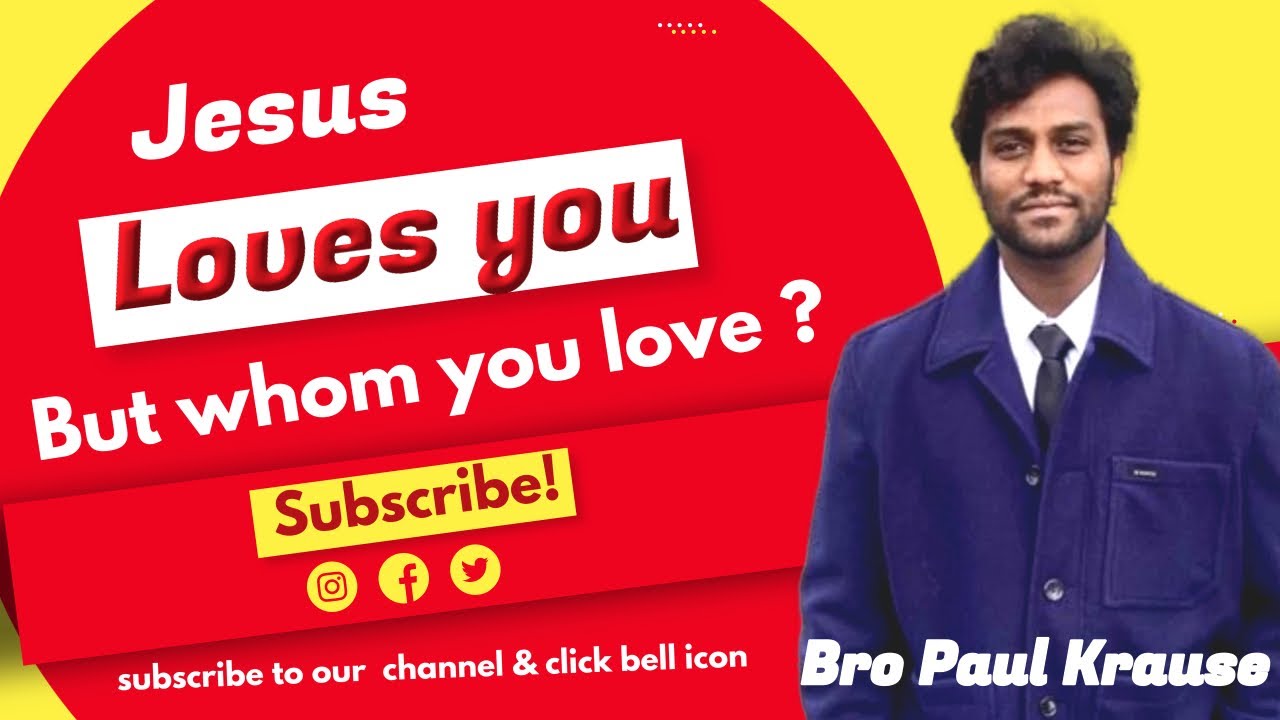 Jesus loves you message by Bro. Paul Krause |karla He cares mission #paulkrause #jesus #love #truth