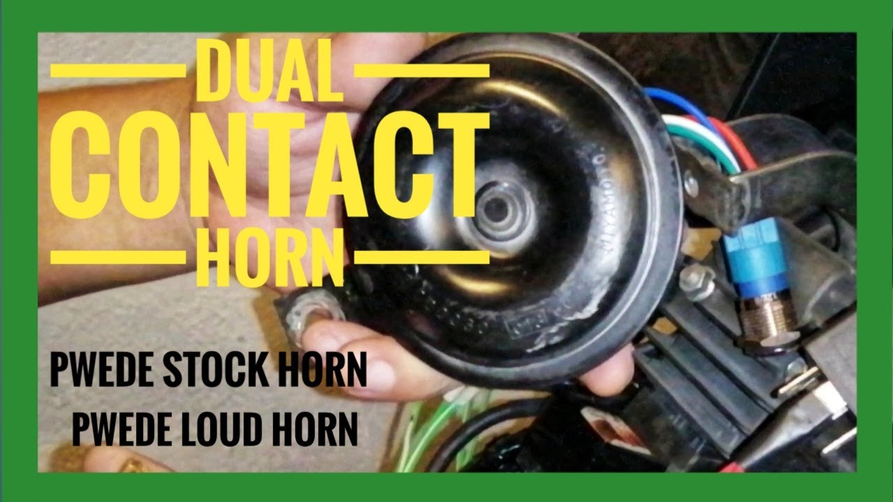 Dual Contact Horn Controlled by Halo Switch | Pwede Stock Horn, Pwede Loud Horn