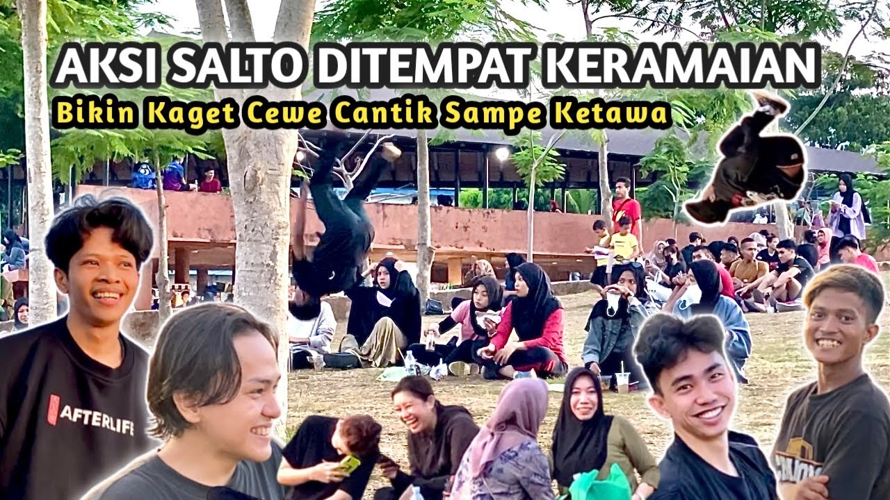 SALTO DIDEPAN CEWE CANTIK BIKIN KAGET DAN KETAWA | Sekali Salto Jadi Pusat Perhatian!!!