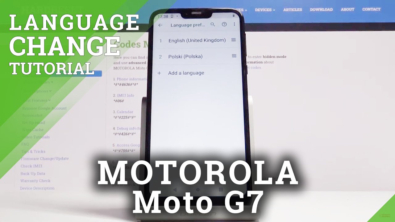 How to Change Language in MOTOROLA Moto G7 &ndash; Language Settings