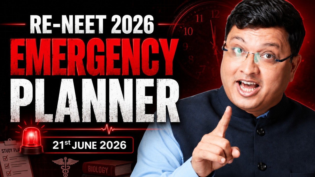 RE-NEET 2026 EMERGENCY PLANNER 📊🔥 || NV Sir RE-NEET Strategy  #neet #nvsir #strategy