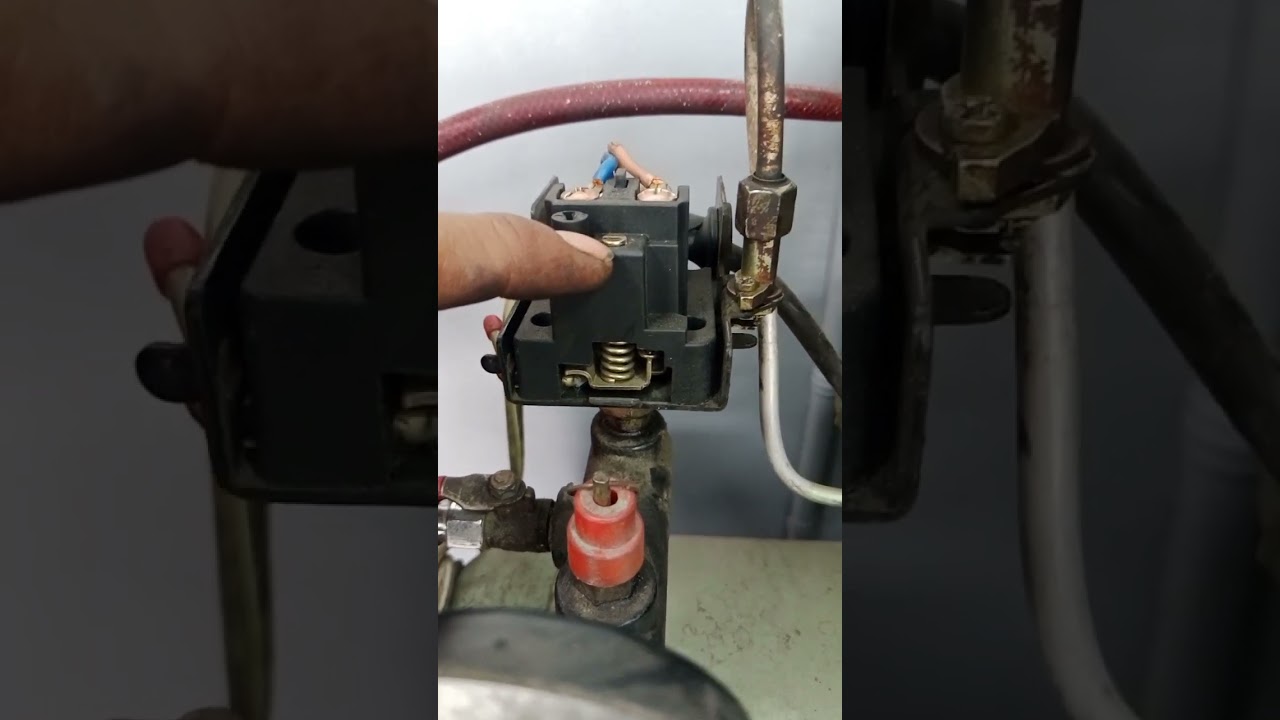 ganito Ang diskarte ng automatic Ng air compressor kapag sumisingaw.. #jovandavidofficial