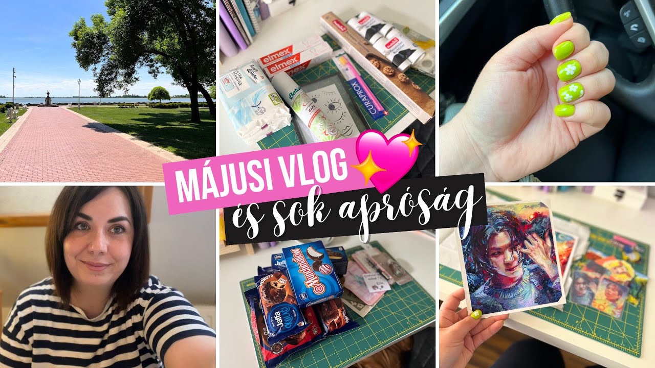 Májusi Vlog 🌸💗 sok újdonság, uniqlo rendelés, hobbi apróságok + dm háztartási termékek + nyeremény!