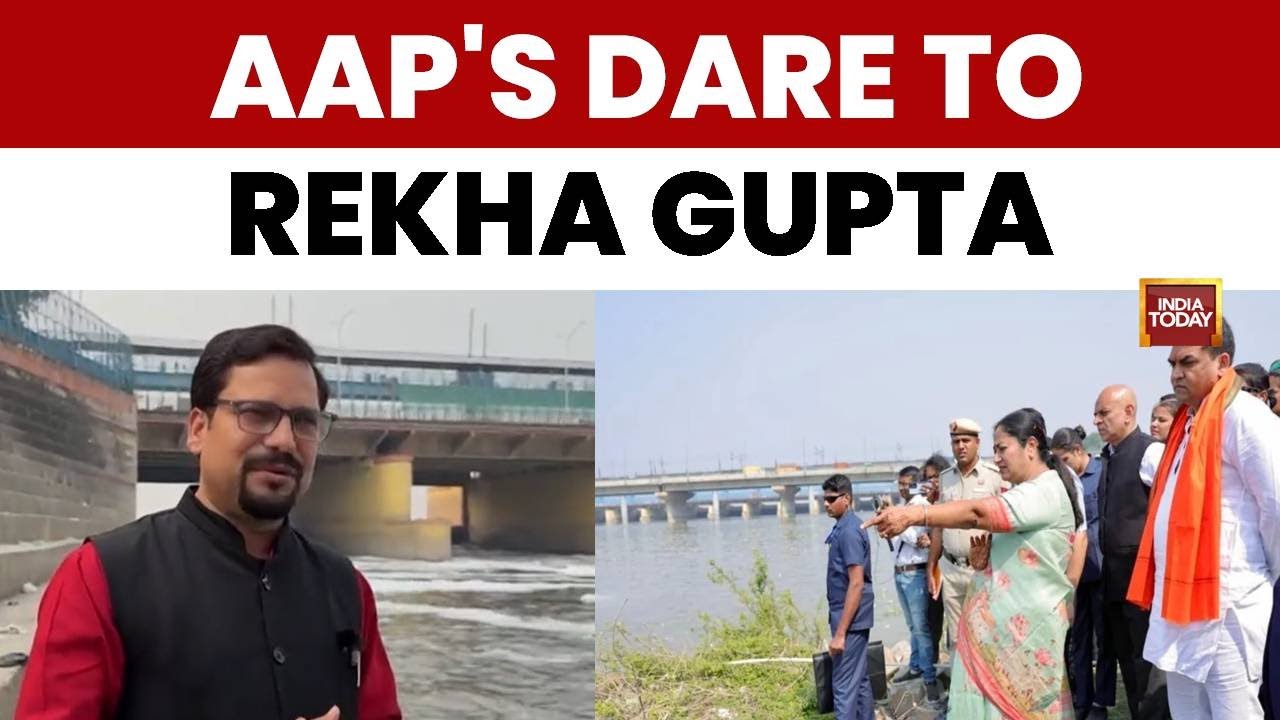 Yamuna Politics Reverses: AAP Dares BJP CM To Drink River Water | Yamuna's Toxic Water