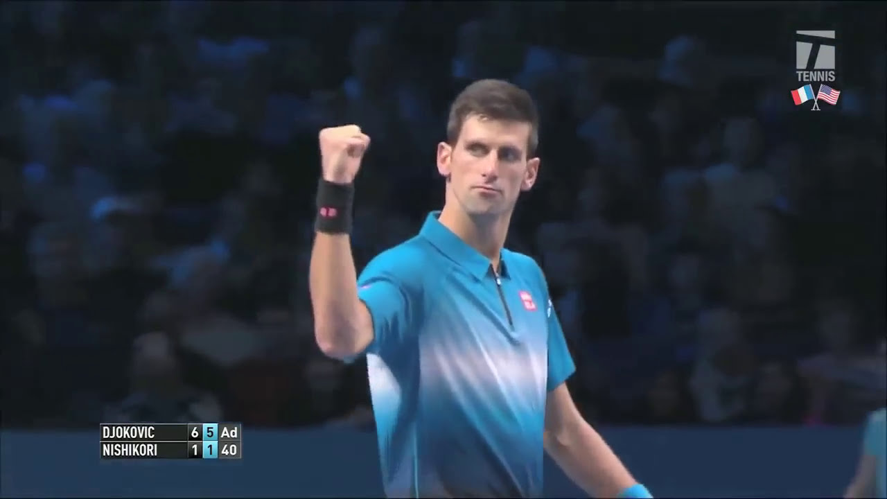 Djokovic vs. Nishikori - World Tour Finals 2015 - RR (HD)