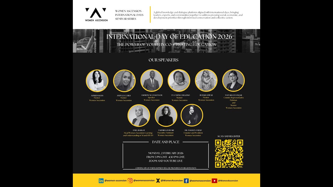 Women Ascension International Days Seminar Series: International Day of Education 2026