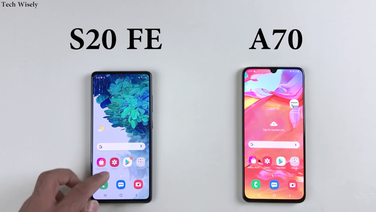 SAMSUNG S20 FE vs A70 : Speed Test Comparison