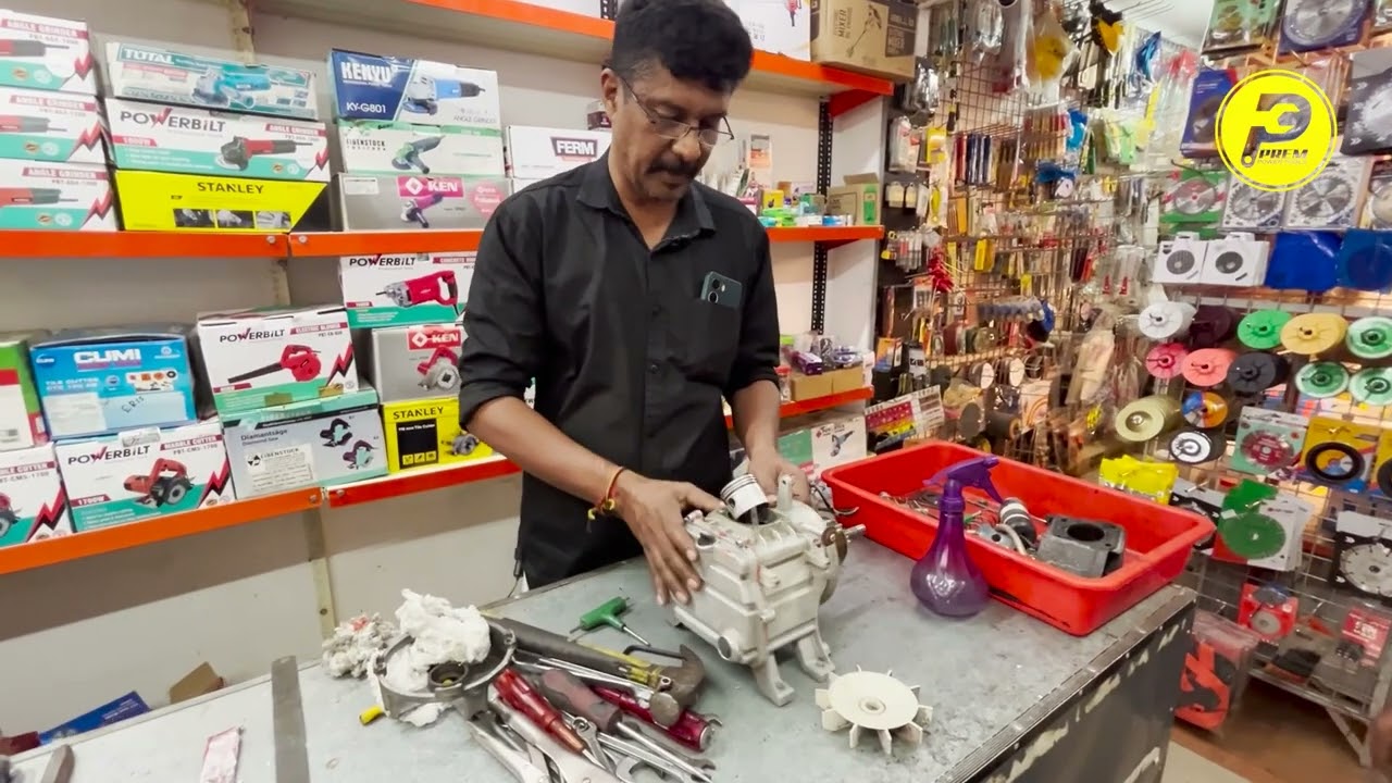 എയർ കംപ്രസർ നമുക്കും റിപ്പയർ പറ്റുമോ? 25L Air Compressor Repair | PREM  Power Tools 