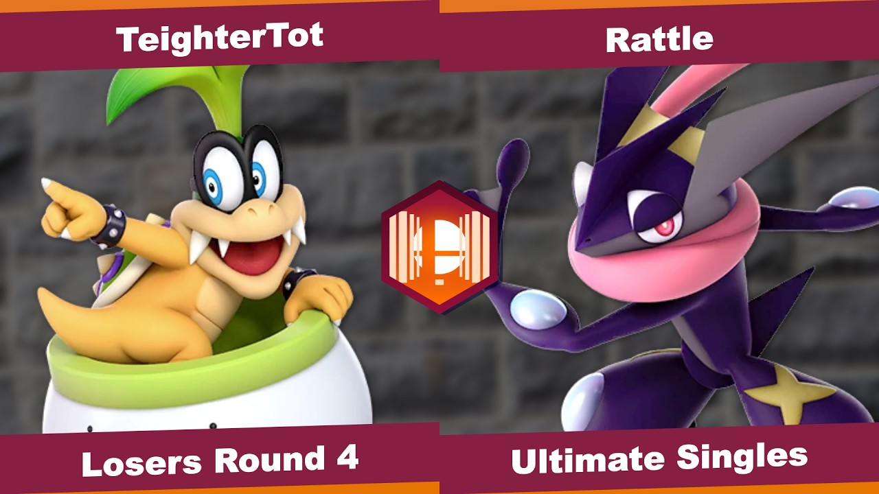 TeighterTot (Bowser Jr.) vs Rattle (Greninja) - We Tech Those 165 Losers Round 4